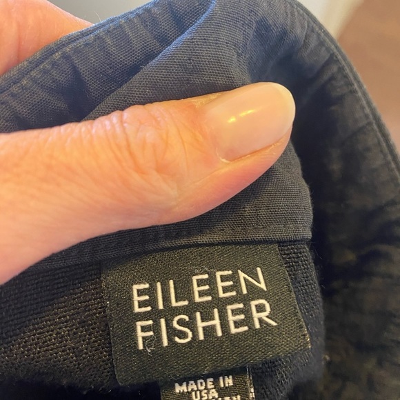 Eileen Fisher Black Nylon Jacket Zip Up Oversized - Picture 4 of 5